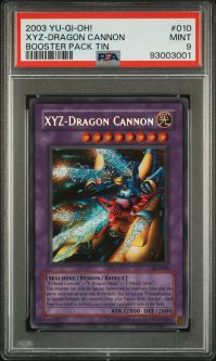 PSA 9 - Yu-Gi-Oh Card - BPT-010 - XYZ DRAGON CANNON (secret rare holo) - MINT