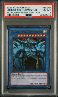PSA 9 - Yu-Gi-Oh Card - LC01-EN001 - OBELISK THE TORMENTOR (ultra rare holo) - MINT