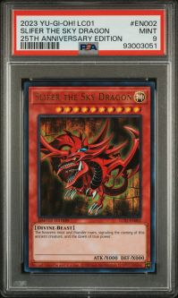 PSA 9 - Yu-Gi-Oh Card - LC01-EN002 - SLIFER THE SKY DRAGON (ultra rare holo) - MINT