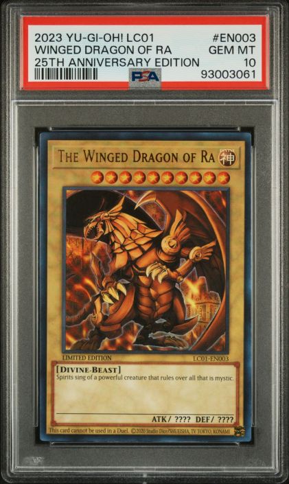 PSA 10 - Yu-Gi-Oh Card - LC01-EN003 - THE WINGED DRAGON OF