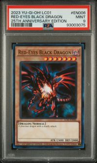 PSA 9 - Yu-Gi-Oh Card - LC01-EN006 - RED-EYES B. DRAGON (ultra rare holo) - MINT