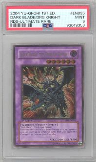 PSA 9 - Yu-Gi-Oh Card - RDS-EN035 - DARK BLADE THE DRAGON KNIGHT (ultimate rare holo) *1st Edition* 