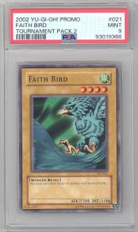 PSA 9 - Yu-Gi-Oh Card - TP2-021 - FAITH BIRD (common) - MINT
