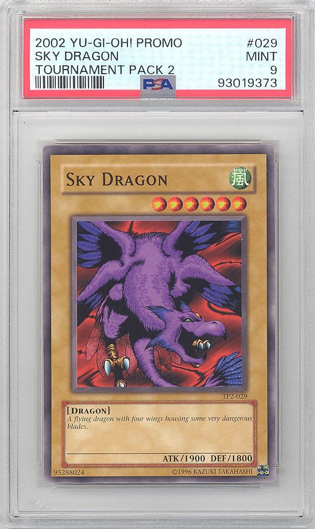 PSA 9 - Yu-Gi-Oh Card - TP2-029 - SKY DRAGON (common) - MINT
