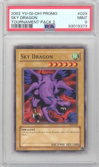 PSA 9 - Yu-Gi-Oh Card - TP2-029 - SKY DRAGON (common) - MINT