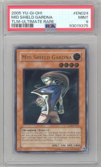 PSA 9 - Yu-Gi-Oh Card - TLM-EN024 - MID SHIELD GARDNA (ULTIMATE rare holo) - MINT