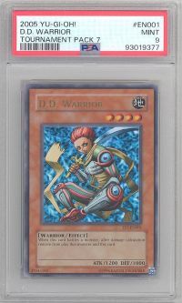 PSA 9 - Yu-Gi-Oh Card - TP7-EN001 - D.D. WARRIOR (ultra rare holo) - MINT