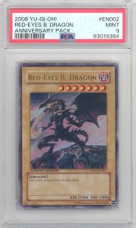 PSA 9 - Yu-Gi-Oh Card - YAP1-EN002 - RED-EYES B. DRAGON (ultra gold rare holo) - MINT PSA 9 - Yu-Gi-Oh Card - YAP1-EN002 - RED-EYES B. DRAGON (ultra gold rare holo) - MINT