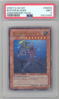 PSA 9 - Yu-Gi-Oh Card - YAP1-EN006 - BUSTER BLADER (ultra gold rare holo) - MINT