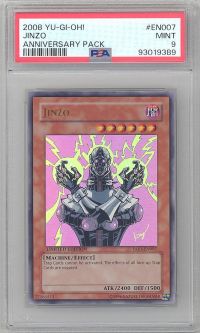 PSA 9 - Yu-Gi-Oh Card - YAP1-EN007 - JINZO (ultra gold rare holo) - MINT