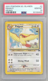PSA 10 - Pokemon Card - Southern Island Promo #2/18 - PIDGEOT (rare) - GEM MINT