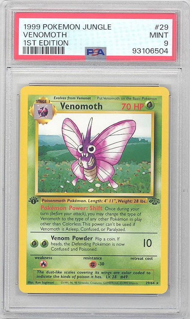 PSA 10 GEM MINT Venomoth 019/048 WEB Japanese UNLIMITED