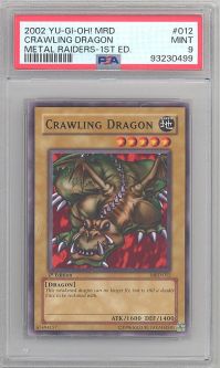 PSA 9 - Yu-Gi-Oh Card - MRD-012 - CRAWLING DRAGON (common) *1st Edition* - MINT