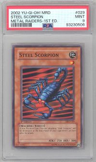 PSA 9 - Yu-Gi-Oh Card - MRD-029 - STEEL SCORPION (common) *1st Edition* - MINT PSA 9 - Yu-Gi-Oh Card - MRD-029 - STEEL SCORPION (common) *1st Edition* - MINT