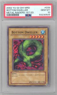 PSA 10 - Yu-Gi-Oh Card - MRD-039 - BOTTOM DWELLER (common) *1st Edition* - GEM MINT