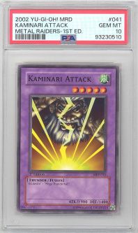 PSA 10 - Yu-Gi-Oh Card - MRD-041 - KAMINARI ATTACK (common) *1st Edition* - GEM MINT