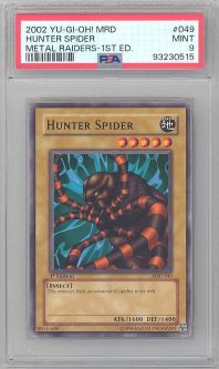 PSA 9 - Yu-Gi-Oh Card - MRD-049 - HUNDER SPIDER (common) *1st Edition* - MINT