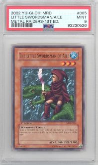 PSA 9 - Yu-Gi-Oh Card - MRD-085 - THE LITTLE SWORDSMAN OF AILE (common) *1st Edition* - MINT