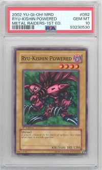 PSA 10 - Yu-Gi-Oh Card - MRD-092 - RYU-KISHIN POWERED (common) *1st Edition* - GEM MINT