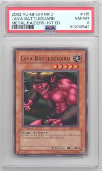 PSA 8 - Yu-Gi-Oh Card - MRD-115 - LAVA BATTLEGUARD (common) *1st Edition* - NM-MT PSA 8 - Yu-Gi-Oh Card - MRD-115 - LAVA BATTLEGUARD (common) *1st Edition* - NM-MT