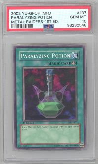PSA 10 - Yu-Gi-Oh Card - MRD-137 - PARALYZING POTION (common) *1st Edition* - GEM MINT