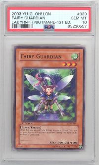 PSA 10 - Yu-Gi-Oh Card - LON-039 - FAIRY GUARDIAN (common) *1st Edition* - GEM MINT