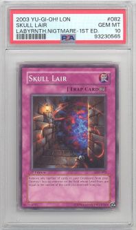 PSA 10 - Yu-Gi-Oh Card - LON-082 - SKULL LAIR (common) *1st Edition* - GEM MINT