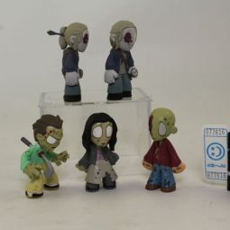 Lot of 5 Loose The Walking Dead Funko Mystery Minis (Walkers and Denise) *NON-MINT*