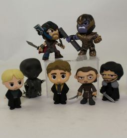 Lot of 7 Loose Assorted Funko Mystery Minis (Harry Potter Marvel and Game of Thrones) *NON-MINT*