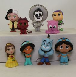 Lot of 9 Loose Disney/Pixar Funko Mystery Minis (Belle Jasmine Buzz Cruella de Vil +4) *NON-MINT*