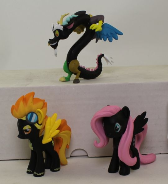 Lot of 3 Loose My Little Pony Funko Mystery Minis Discord Spitfire and Fluttershy NON MINT BBToyStore Toys Plush Trading Cards Action Figures Games online retail store shop sale