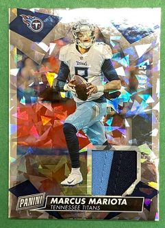 2019 Panini Day NFL - MARCUS MARIOTA JERSEY PATCH CARD 10/25 No. 24 (Titans)