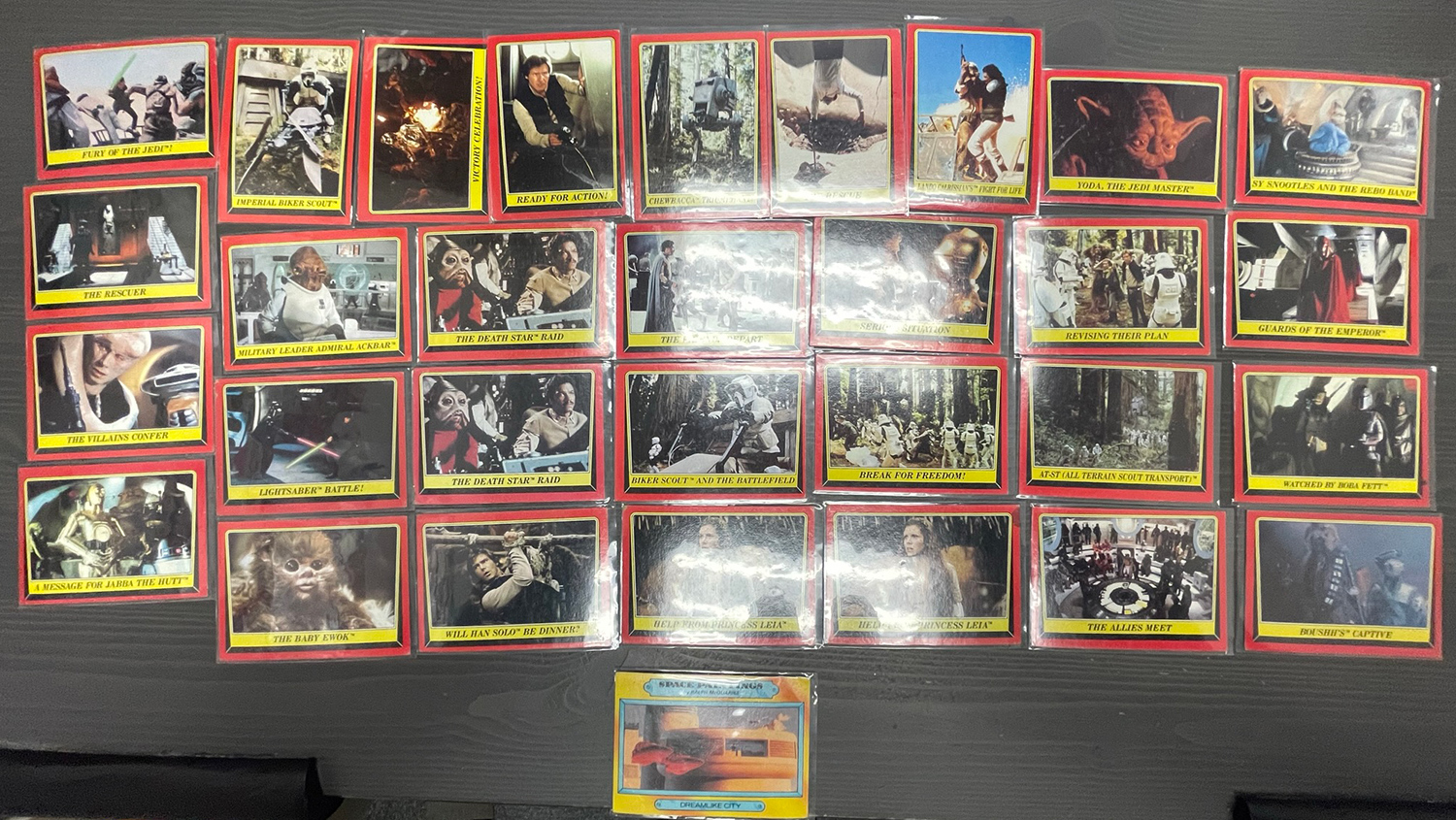 Topps Star Wars Trading Cards LOT OF 31 (1980 & 1983)(ROTJ TESB) *NM