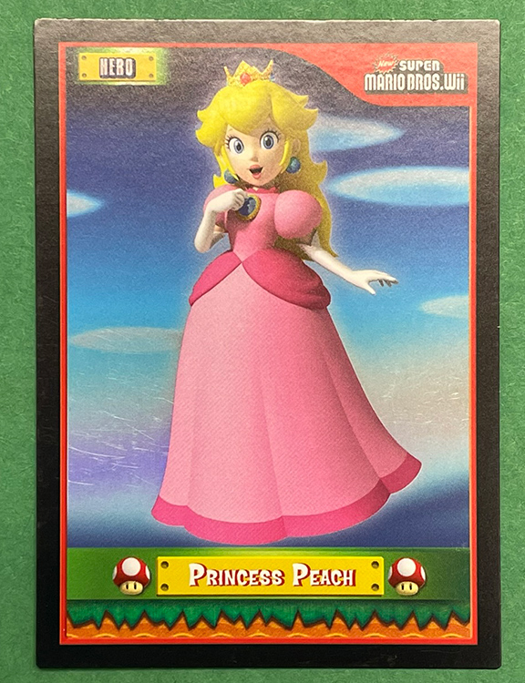 2010 Enterplay Super Mario Bros Wii Trading Card - PRINCESS PEACH (Foil)(Hero) F5