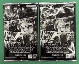 Lot of 2 Digimon EX5 Sealed LIMITED CARD SET VER.2 PACKS [2 Packs - 1 Card per Pack]
