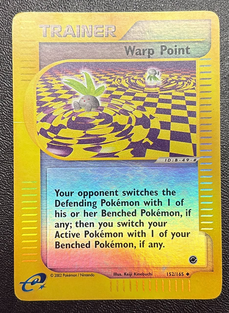 Pokemon Card - Expedition 152/165 - WARP POINT (reverse holo) *Non-Mint - Played*