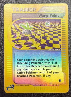 Pokemon Card - Expedition 152/165 - WARP POINT (reverse holo) *Non-Mint - Played*