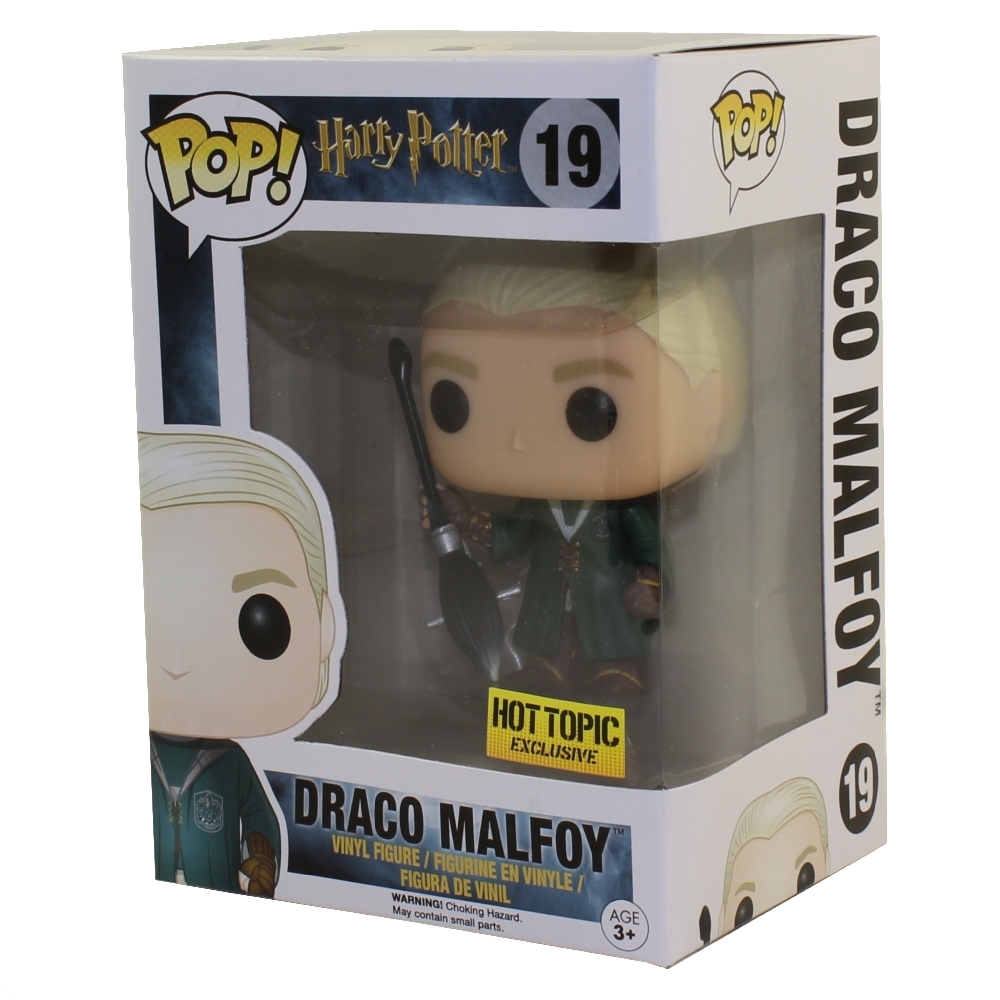 Funko POP! Harry Potter Vinyl Figure - DRACO MALFOY (Quidditch) # 19 *Hot Topic Exclusive*