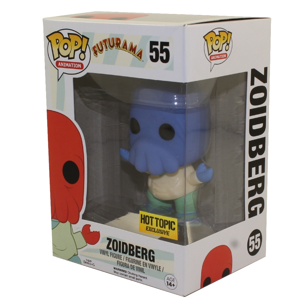 Funko POP! Animation - Futurama Vinyl Figure - ZOIDBERG (Blue) #55 *Hot Topic Exclusive*