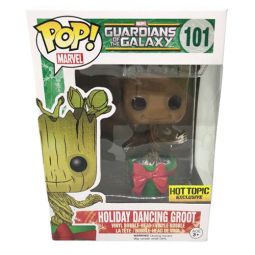 Funko POP! Marvel Guardians of the Galaxy Vinyl Bobble Figure - HOLIDAY DANCING GROOT #101 *EXCL*