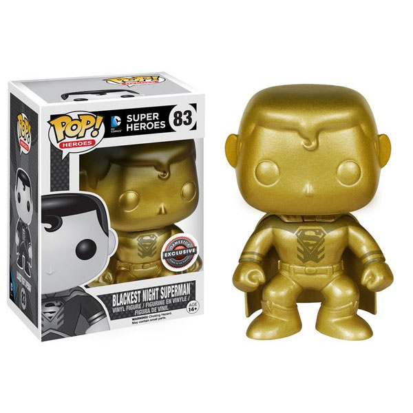 Funko POP! Heroes - DC Comics Vinyl Figure - BLACKEST NIGHT SUPERMAN #83 (GOLD) *Exclusive*