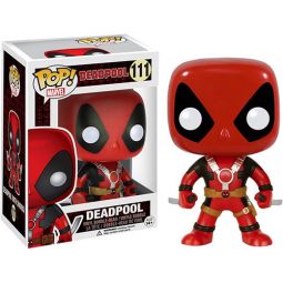 Funko POP! Marvel Deadpool Vinyl Bobble Figure - DEADPOOL (Two Swords) #111
