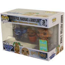 Funko POP! Movies - Harry Potter Figures - 3-PACK (Cornish Pixie, Mandrake & Grindylow) *Exclusive*