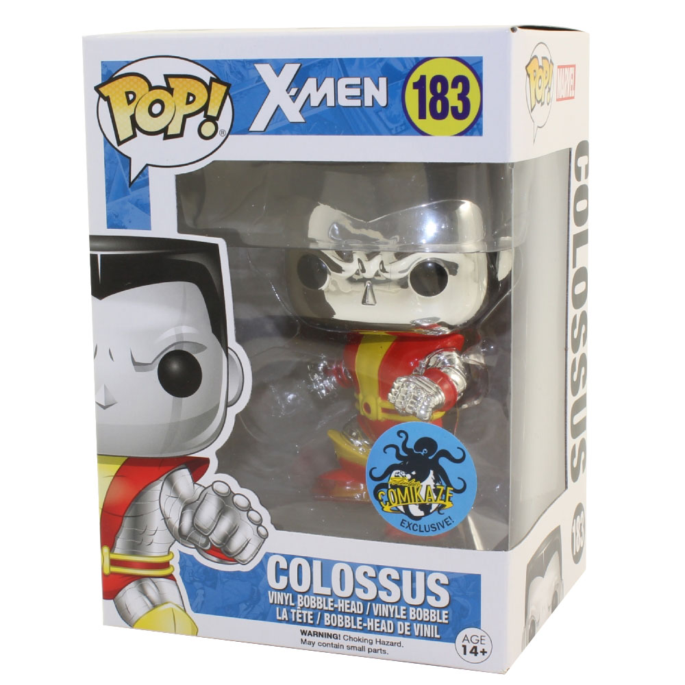 Funko POP! Marvel Vinyl Bobble-Head - COLOSSUS (Chrome) #183 *Exclusive*