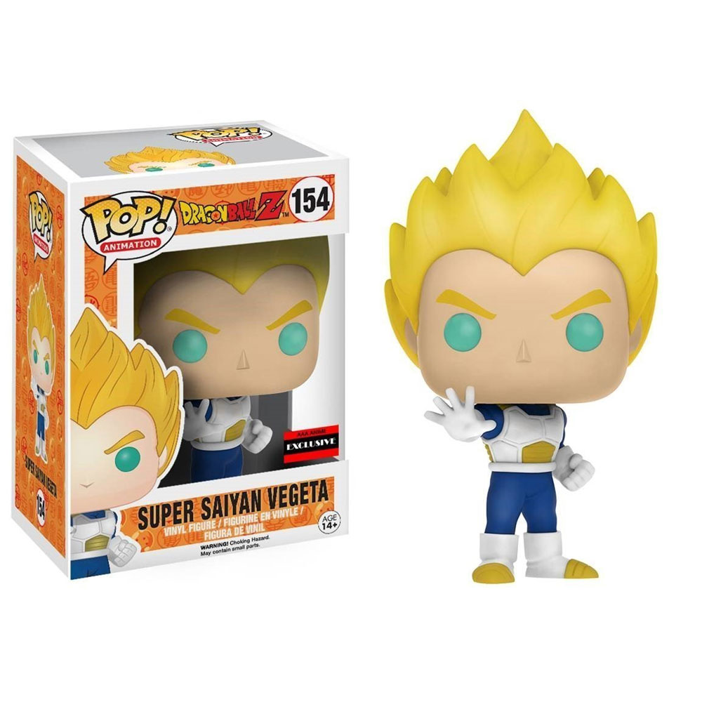 Funko POP! Animation - Dragonball Z Vinyl Figure - SUPER SAIYAN VEGETA #154 *AAA Anime Exclusive*