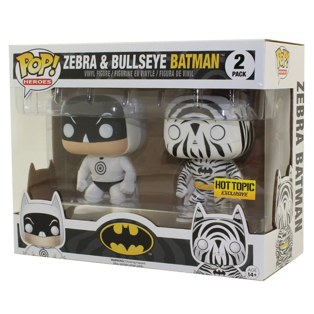 Funko POP! Heroes - DC Comics Vinyl Figures - ZEBRA & BULLSEYE BATMAN (2-Pack) *Exclusive*