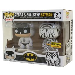 Funko POP! Heroes - DC Comics Vinyl Figures - ZEBRA & BULLSEYE BATMAN (2-Pack) *Exclusive* Funko POP! Heroes - DC Comics Vinyl Figures - ZEBRA & BULLSEYE BATMAN (2-Pack) *Exclusive*