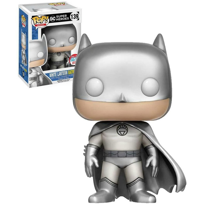 Funko POP! DC Comics Vinyl Figure - WHITE LANTERN BATMAN #139 *2016 NYCC Exclusive*