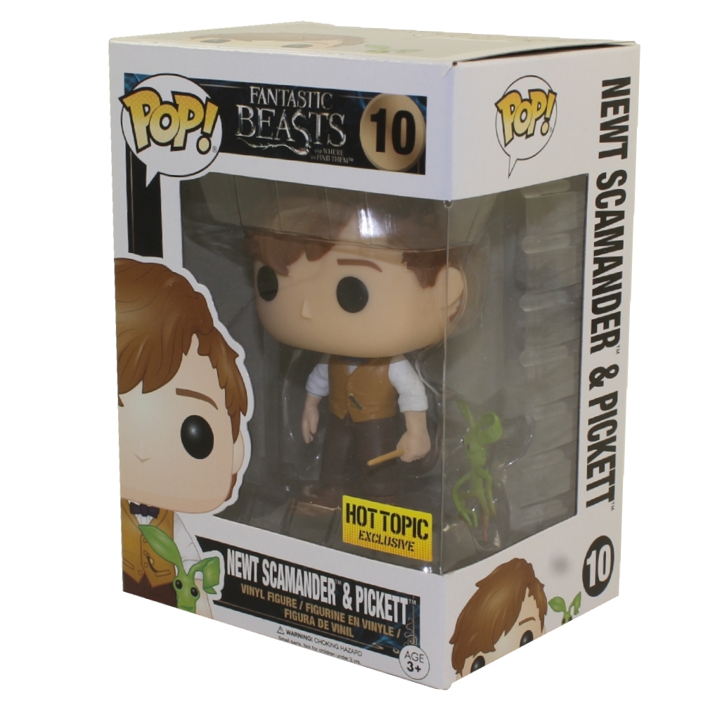 Funko POP! Movies - Fantastic Beasts Vinyl Figure - NEWT SCAMANDER & PICKETT #10 *Hot Topic Exclusiv