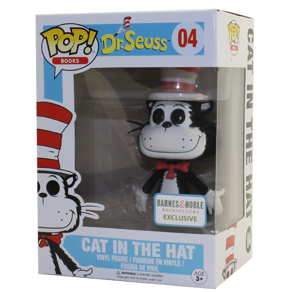 Funko POP! Books - Dr. Seuss Series 1 Vinyl Figure - CAT IN THE HAT (Flocked) #04 *Exclusive*